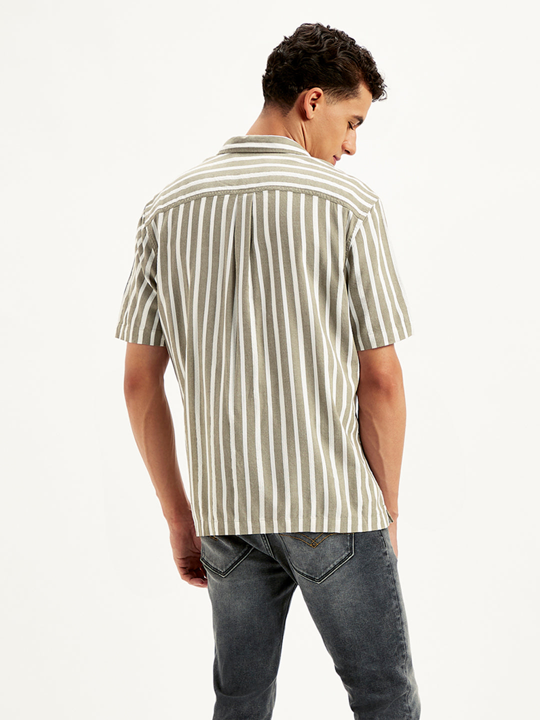 Men's Striped Regular Fit Shirt