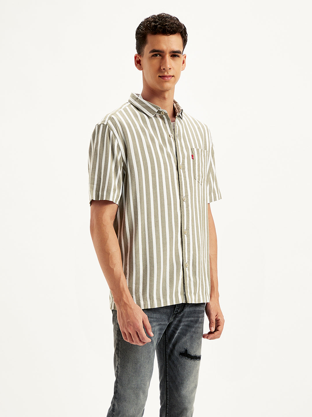 Men's Striped Regular Fit Shirt