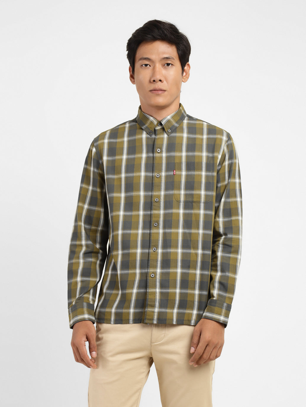 Men's Checkered Slim Fit Shirt