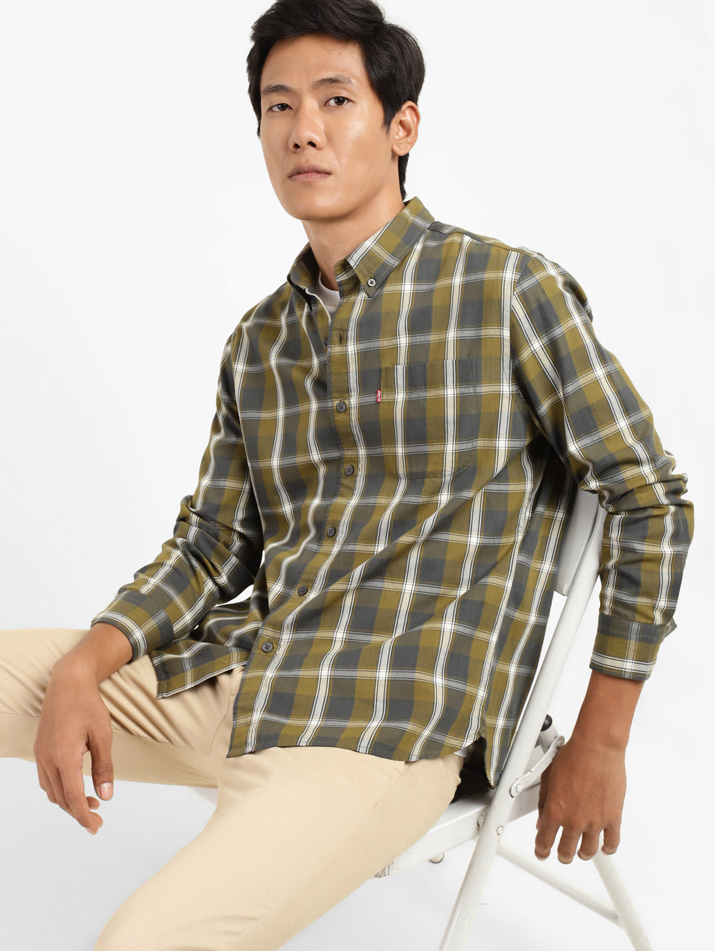 Men's Checkered Slim Fit Shirt