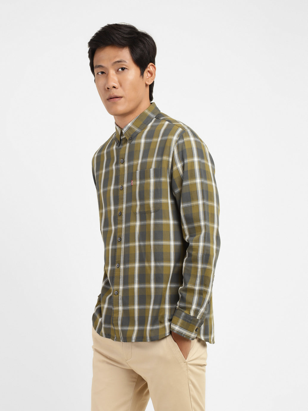 Men's Checkered Slim Fit Shirt