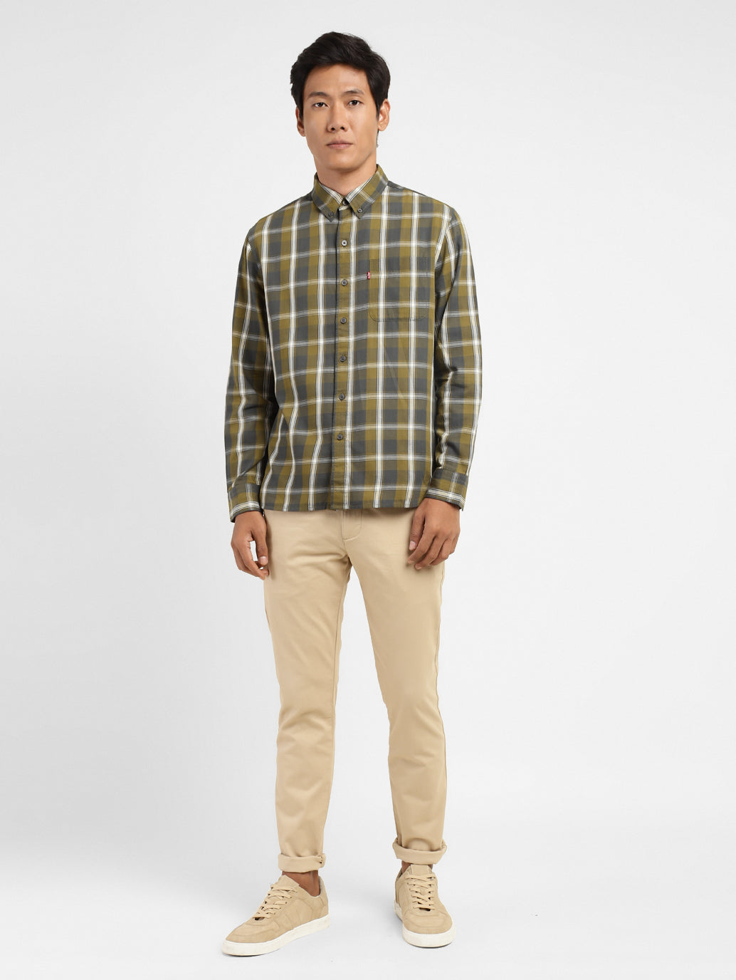 Men's Checkered Slim Fit Shirt