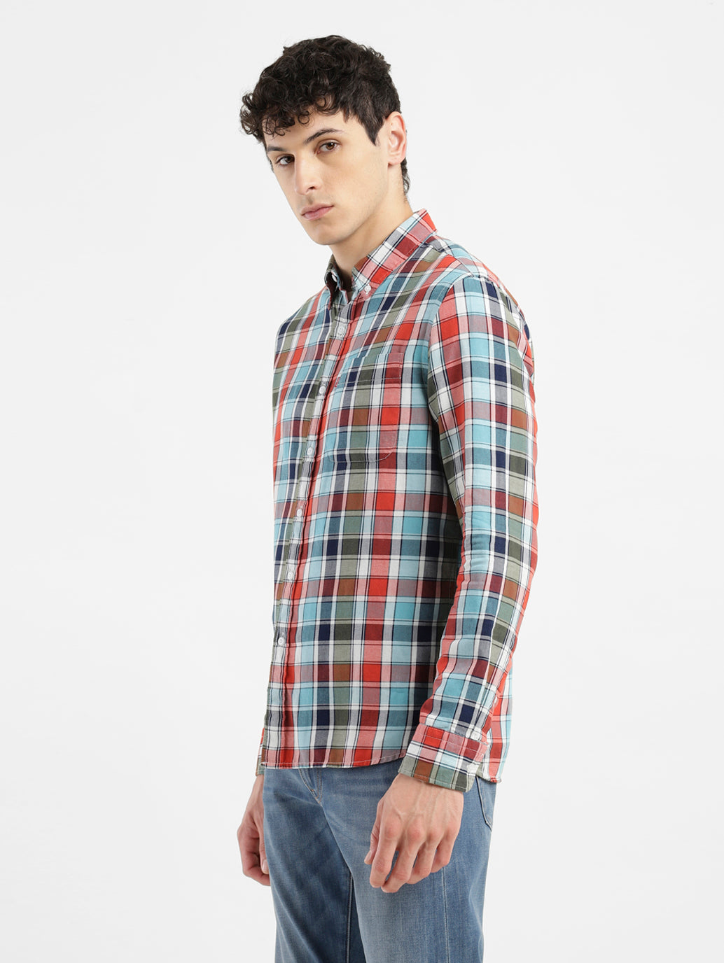 Men's Chekered Slim Fit Shirts