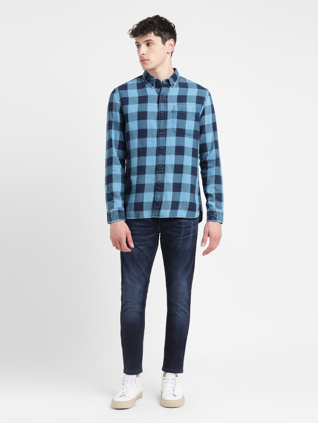 Men's Checked Slim Fit Shirt