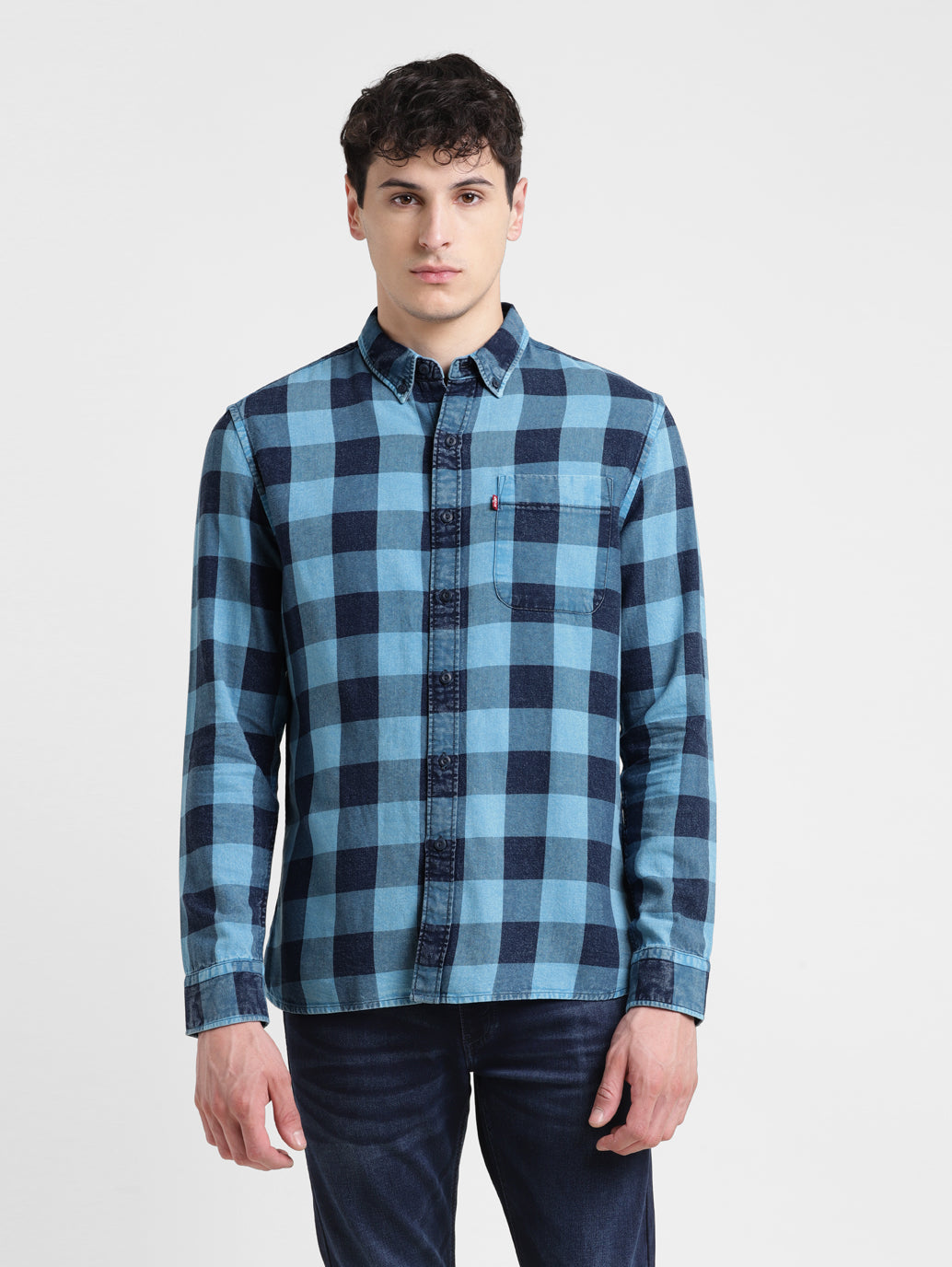 Men's Checked Slim Fit Shirt