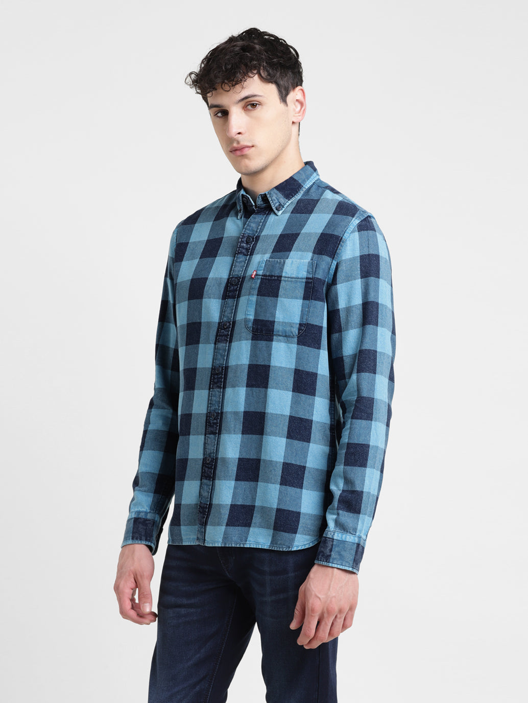 Men's Checked Slim Fit Shirt