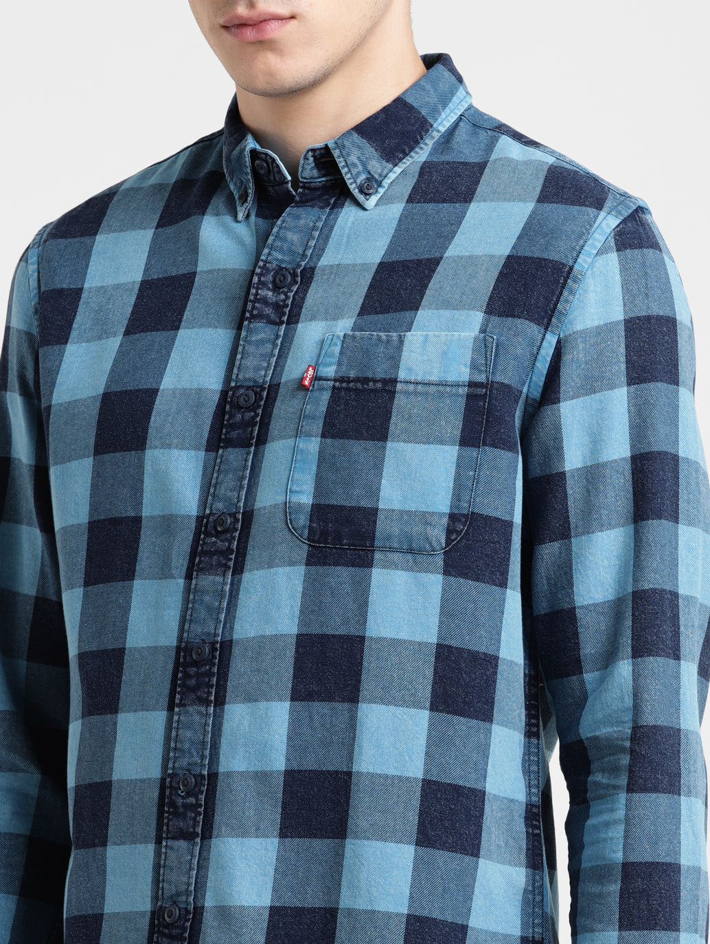 Men's Checked Slim Fit Shirt