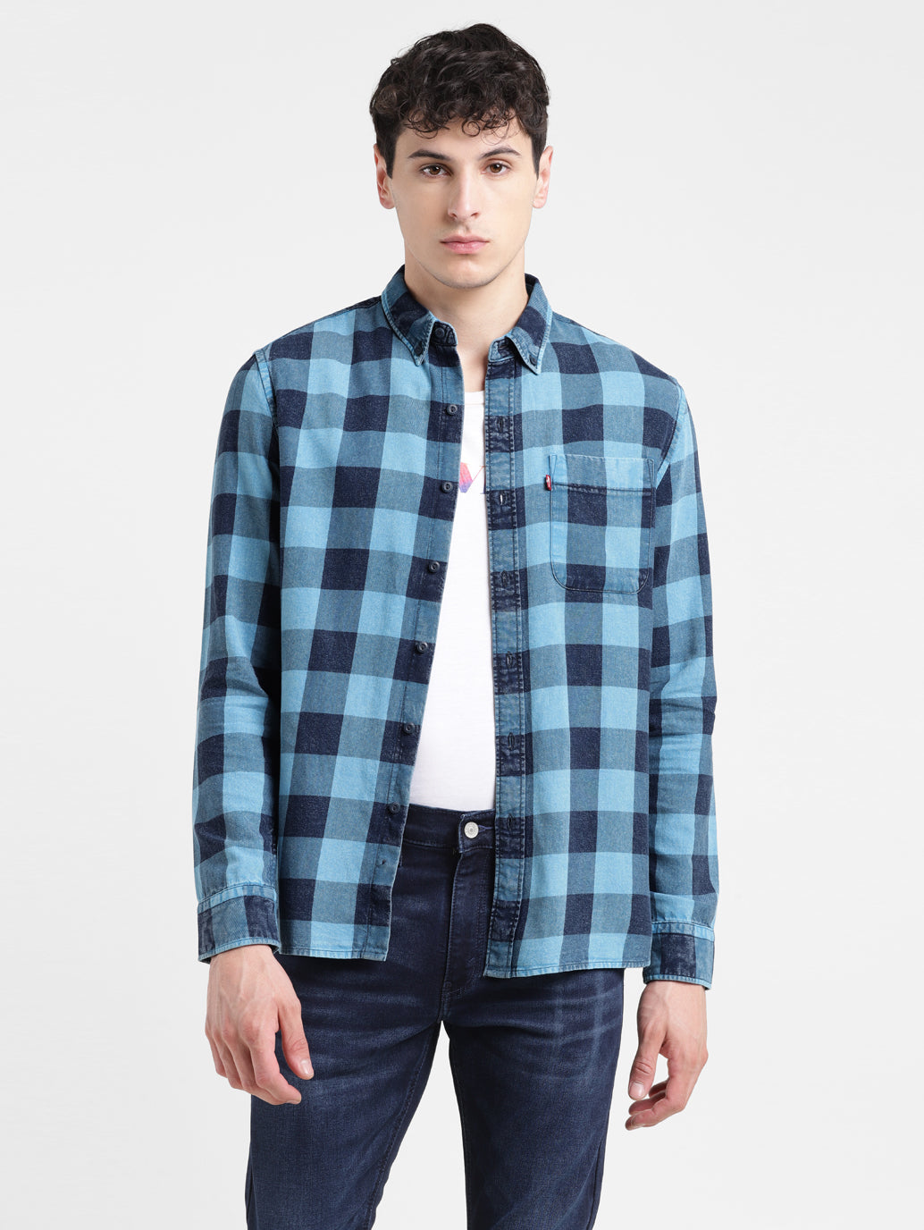 Men's Checked Slim Fit Shirt