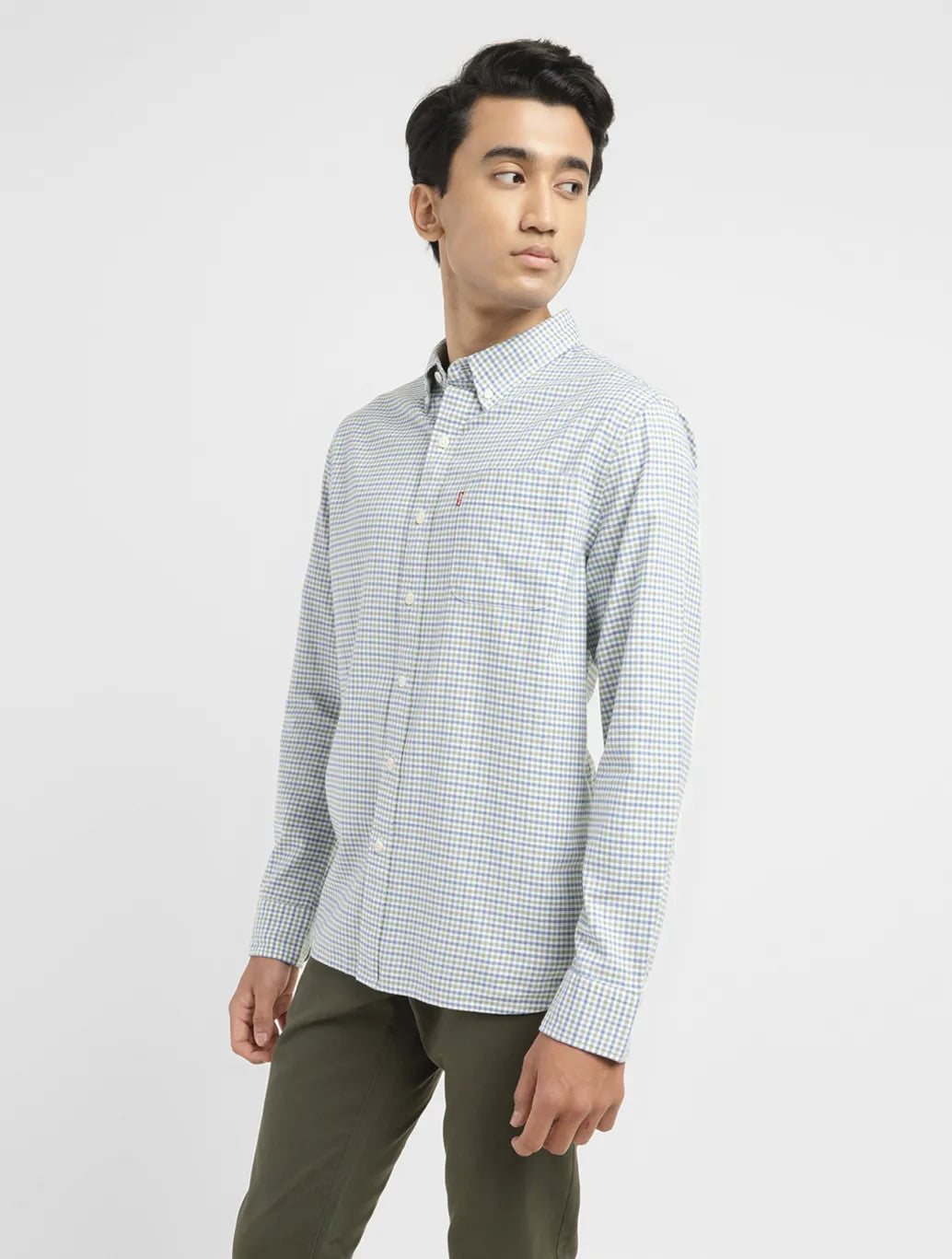 Men's Checkered Slim Fit Shirt