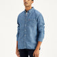 Men's Solid Regular Fit Denim Shirt - 2d839f9b-4f8e-4695-94c4-6cc7f1f84eeb View