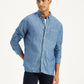 Men's Solid Regular Fit Denim Shirt - 8344aa76-cef8-45db-a100-086e5da2f9bb View