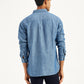Men's Solid Regular Fit Denim Shirt - 3e0f1f85-6641-41e0-9725-9b58c01a83cd View