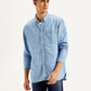 Men's Solid Straight Fit Denim Shirt