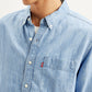 Men's Solid Straight Fit Denim Shirt - 20f21e67-201b-4e18-8aab-d2adccd24794 View