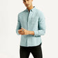 Men's Solid Overdyed Slim Fit Shirt - Styleshot View