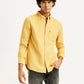 Men's Solid Overdyed Slim Fit Shirt - Styleshot View