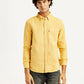 Men's Solid Overdyed Slim Fit Shirt - Front View