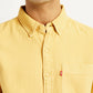Men's Solid Overdyed Slim Fit Shirt - Detail View