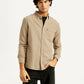 Men's Solid Overdyed Slim Fit Shirt - Styleshot View