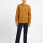 Men's Solid Slim Fit Linen Shirt Orange