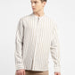 Men's Striped Band Neck Shirt - 41c21342-5b8f-4b03-b8ae-bb1cf8958709 View