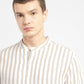 Men's Striped Band Neck Shirt - 274694bd-9de5-45b2-b31e-0a618351a23b View