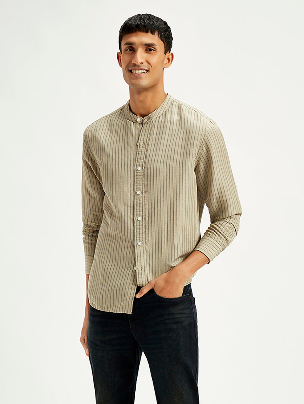 Men's Striped Regular Fit Shirt