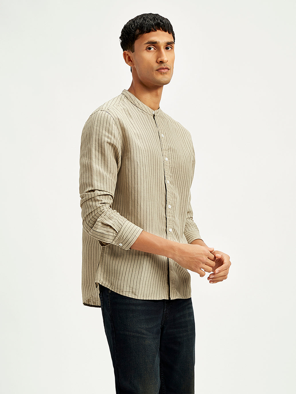 Men's Striped Regular Fit Shirt