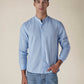 Men's Solid Regular Collar Slim Fit Linen Shirt - 25ab78ac-55af-41ff-ba29-b934d61721dc View