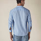 Men's Solid Regular Collar Slim Fit Linen Shirt - 75d66078-e9cc-4771-a7c9-2ab7c3e136fb View