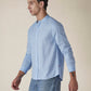Men's Solid Regular Collar Slim Fit Linen Shirt - eaead999-2129-484c-aee4-da54b43a32f6 View