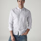 Men's Solid Slim Fit Oxford Shirt - Front View
