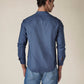 Men's Solid Mandarin Collar Slim Fit Oxford Shirt - 8e4e1ee7-2d32-4b05-95c9-3d5229a5363d View