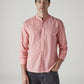 Men's Solid Slim Fit Linen Shirt - Front View