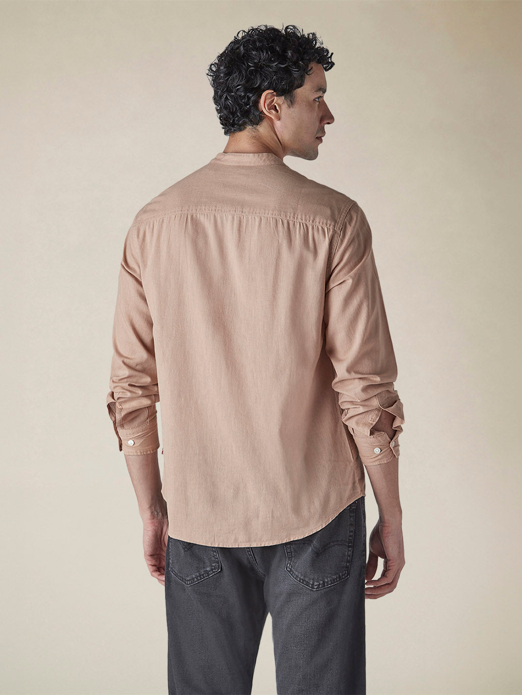 Men's Solid Slim Fit Linen Shirt - 174b5069-9a50-4967-a100-a32cc0d7e7bc View