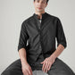 Men's Solid Slim Fit Oxford Shirt - Styleshot View