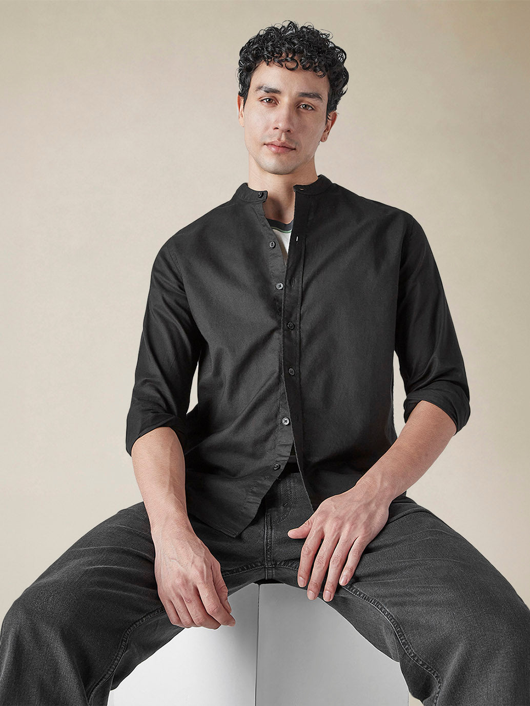 Men's Solid Slim Fit Oxford Shirt - 1c64dc9c-ee2e-44e0-8b3d-f344ec5e4c77 View