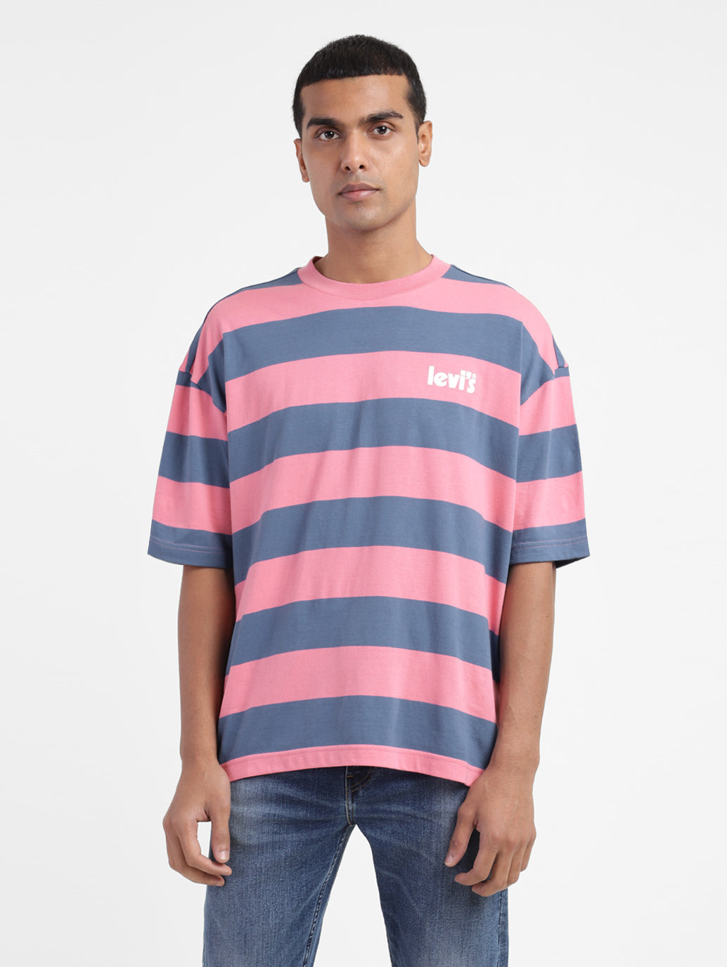 Men's Striped Crew Neck T-shirt