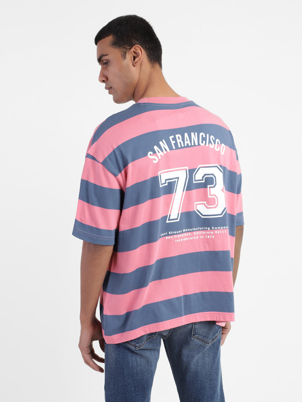 Men's Striped Crew Neck T-shirt