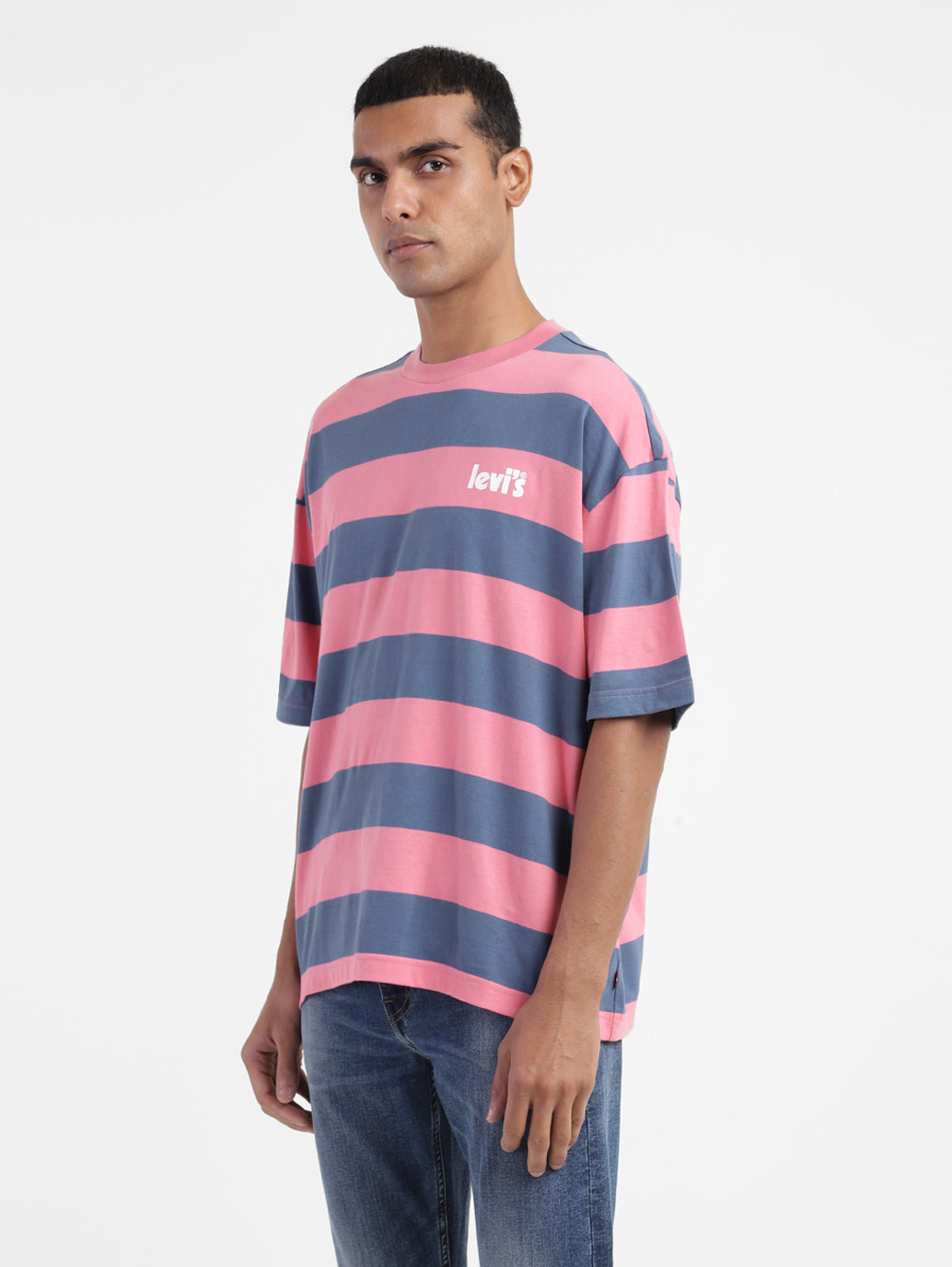 Men's Striped Crew Neck T-shirt