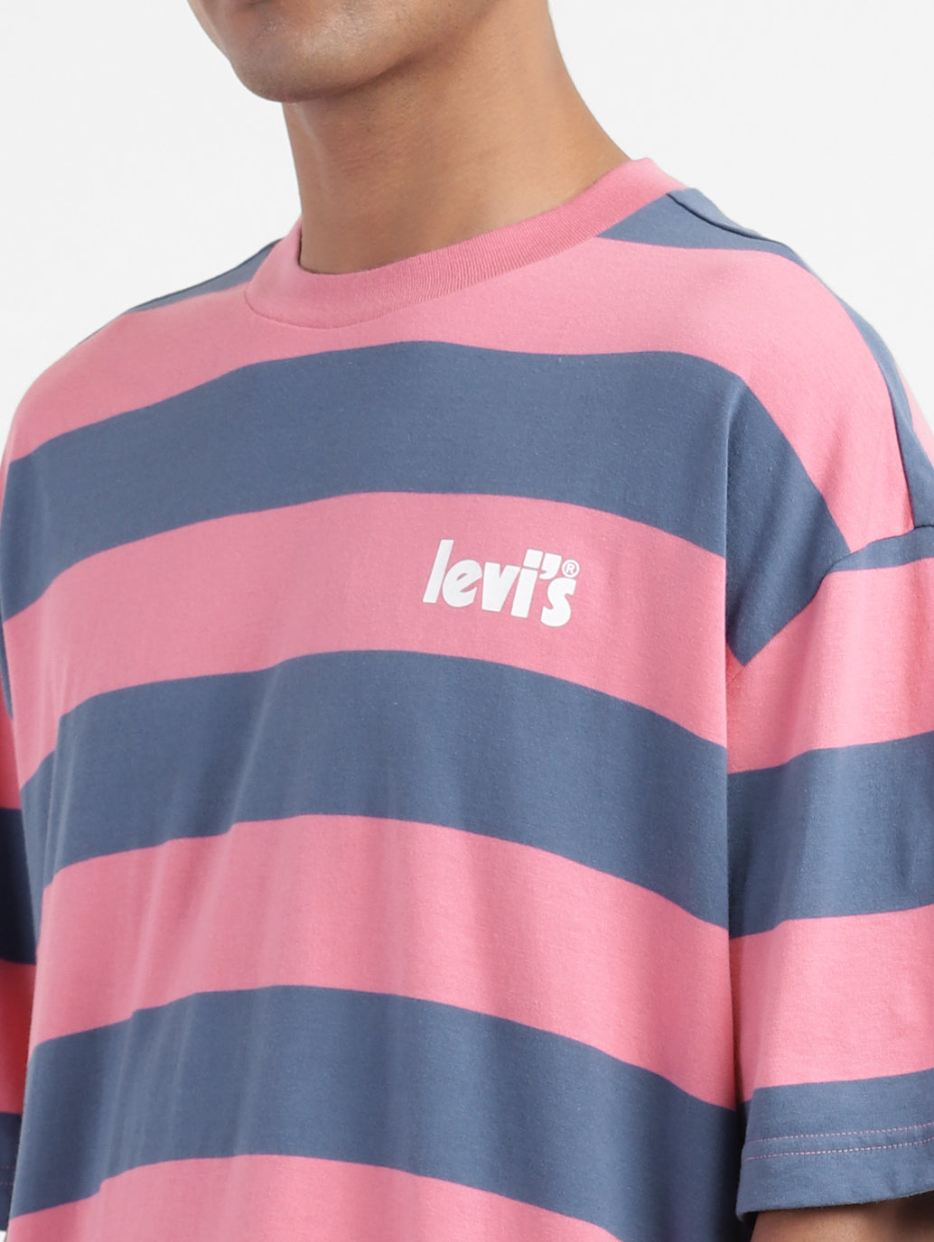 Men's Striped Crew Neck T-shirt