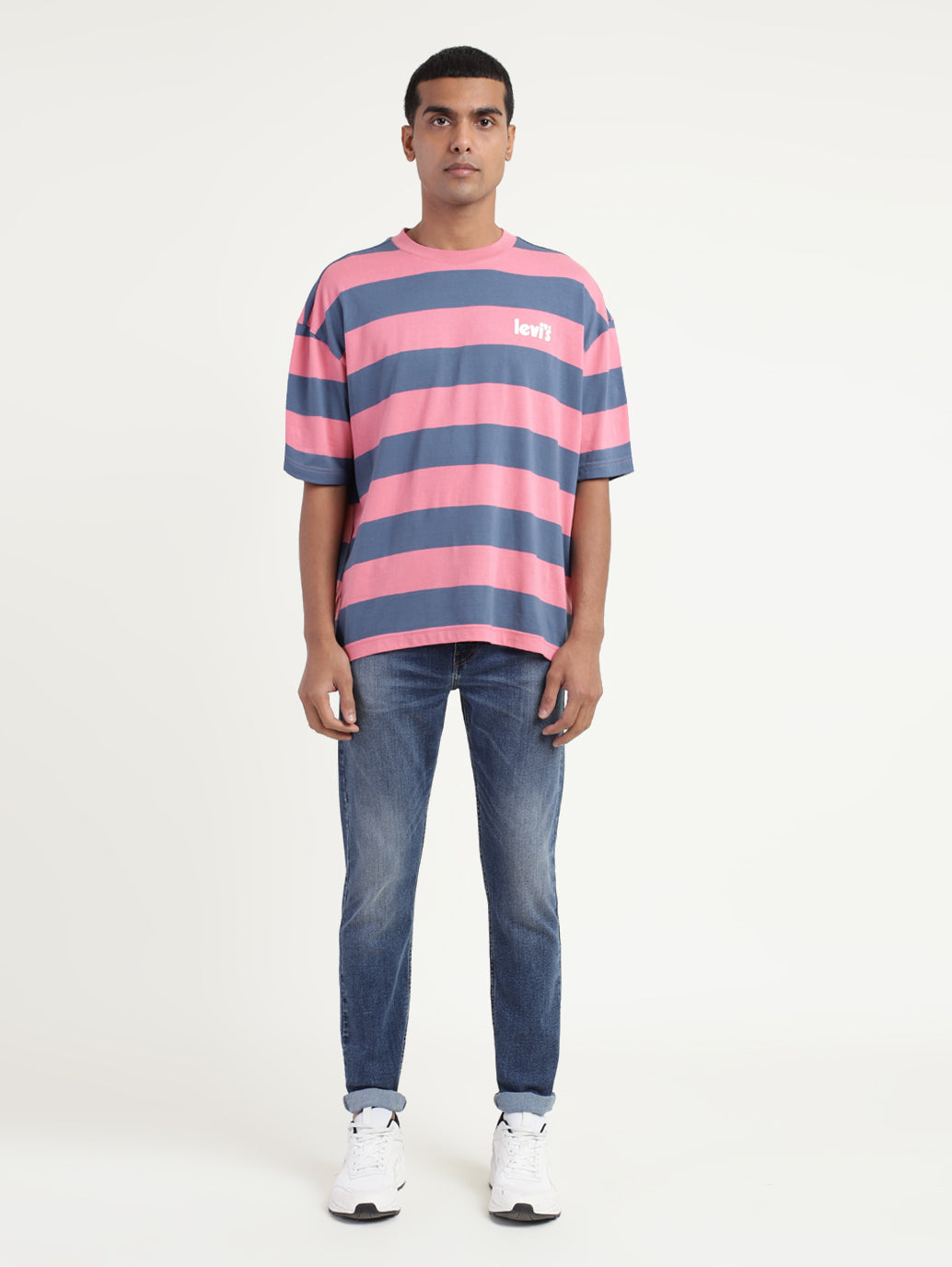 Men's Striped Crew Neck T-shirt