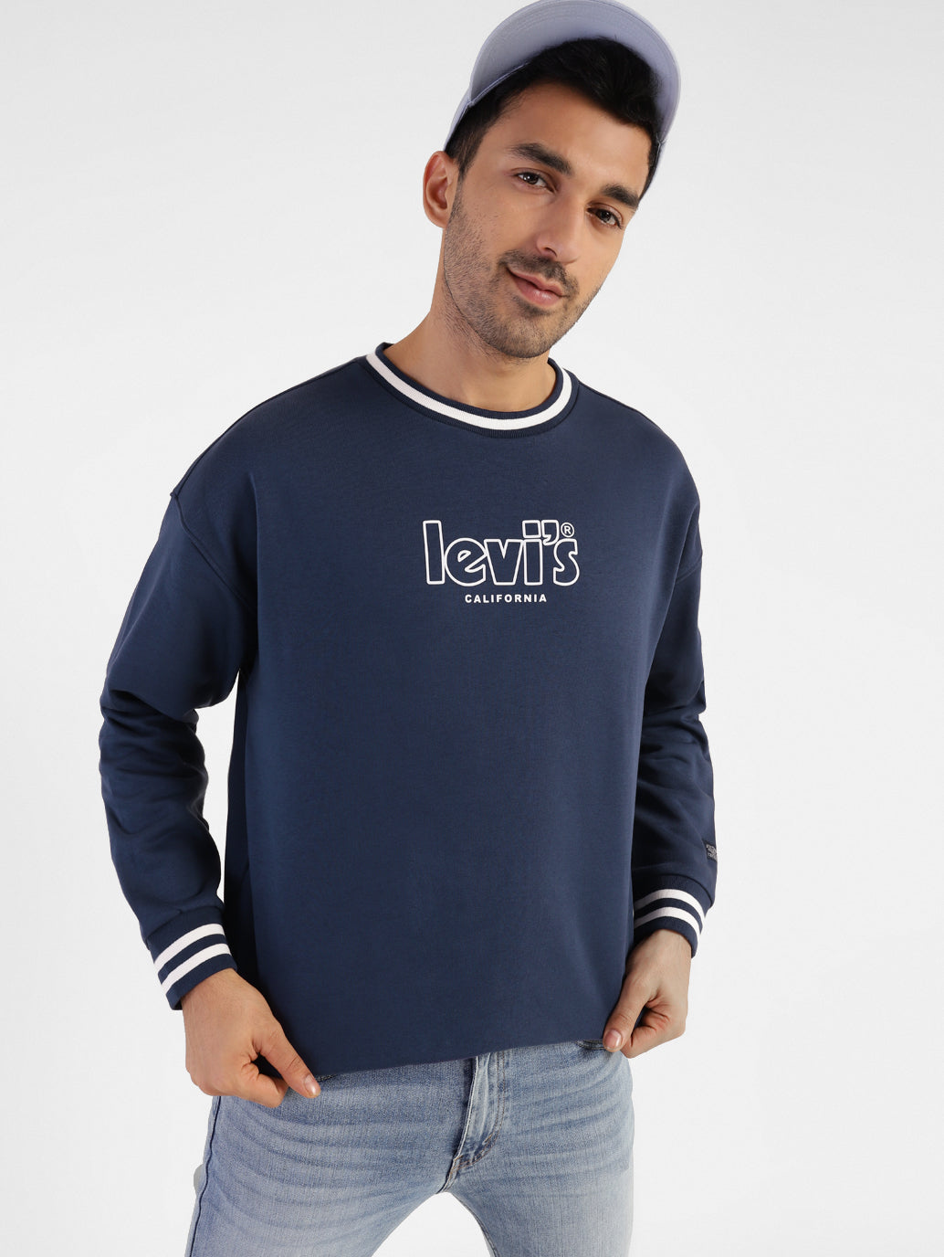 Men's Brand Logo Crew Neck Sweatshirt