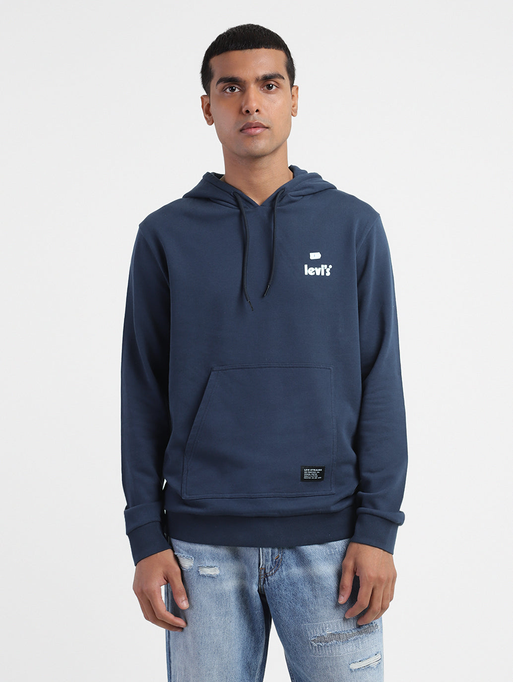 Men's Solid Hooded Sweatshirt