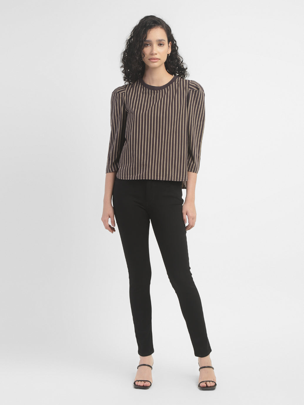 Women's Striped Crew Neck Top