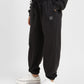 Women's Mid Rise Black Regular Fit Joggers - 77b7381a-b36f-4355-8dda-46907cbddae4 View