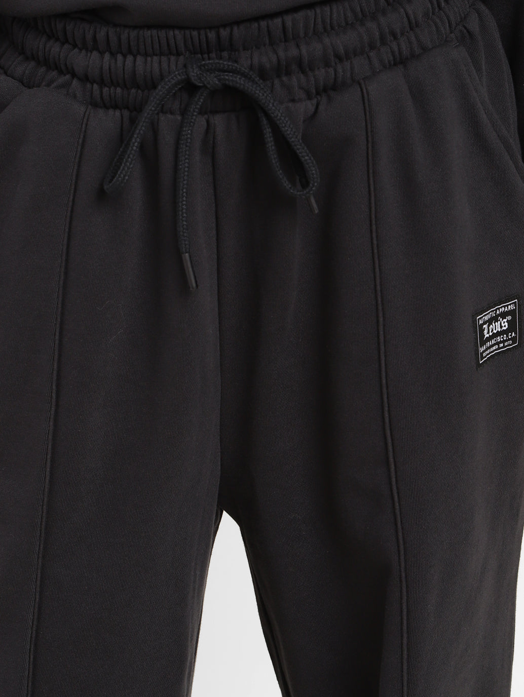 Women's Mid Rise Black Regular Fit Joggers - 245710aa-2eeb-4545-98fc-a125914918b8 View