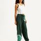 Women's Mid Rise Green Regular Fit Joggers