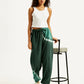 Women's Mid Rise Green Regular Fit Joggers