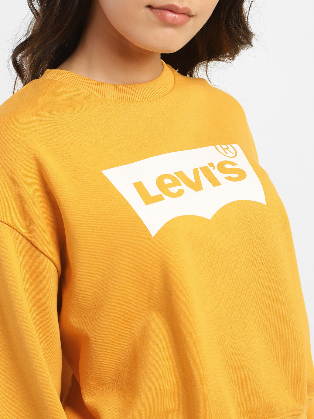 Yellow best sale levis sweatshirt